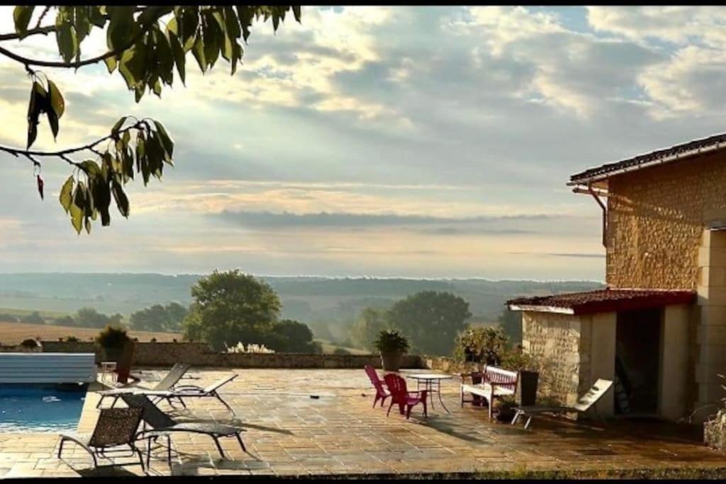 French Farmhouse Retreat With Pool & Superb Views. Blanzac  Zewnętrze zdjęcie